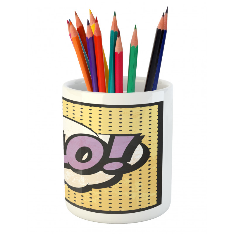 Grunge Comic Book Design Pencil Pen Holder