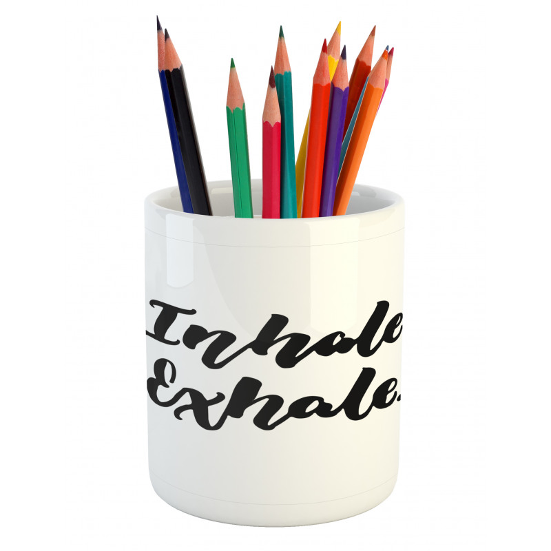 Brush Ink Words Pencil Pen Holder