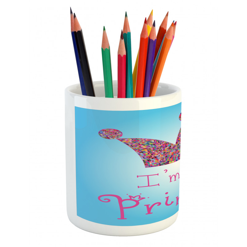 Mosaic Crown Tiara Pencil Pen Holder