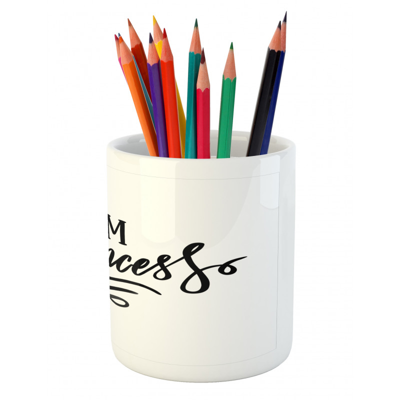 Girlish Words Pencil Pen Holder