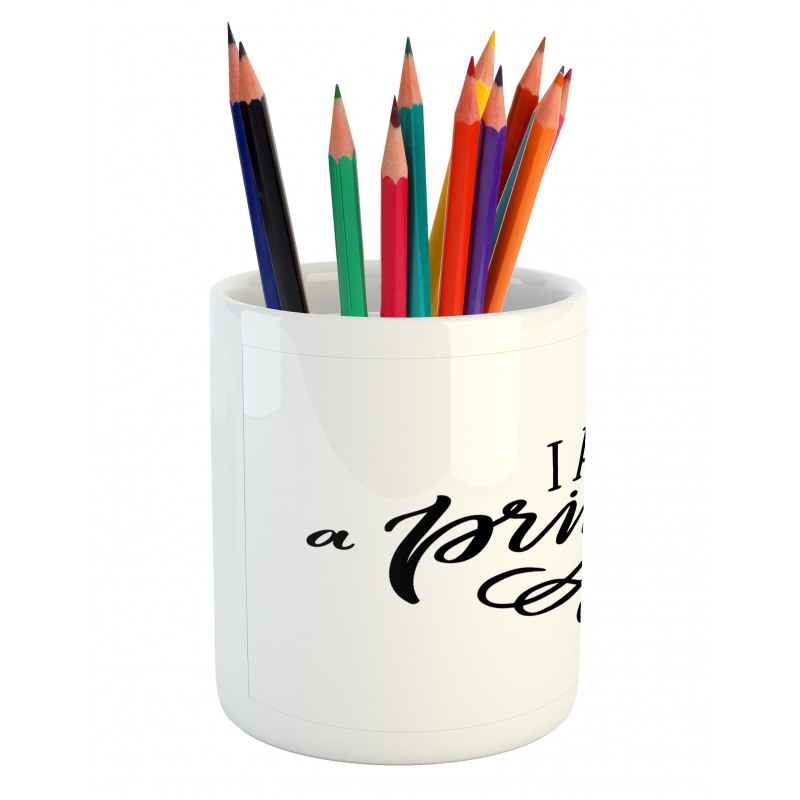 Girlish Words Pencil Pen Holder