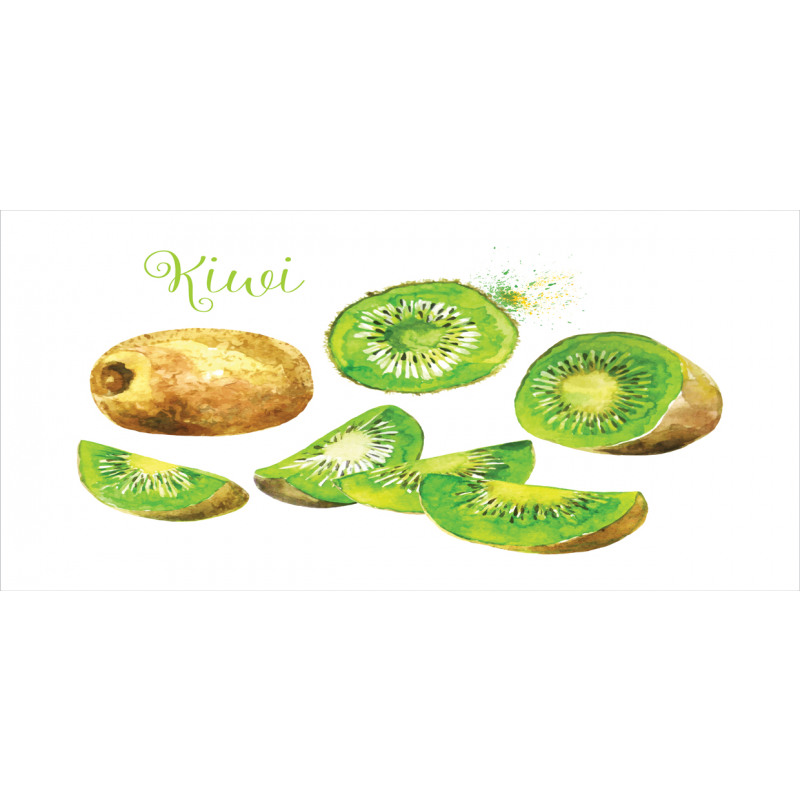 Exotic Vegan Kiwi Pattern Pencil Pen Holder