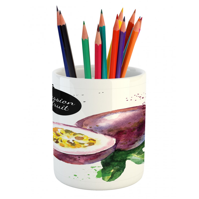 Watercolor Exotic Design Pencil Pen Holder