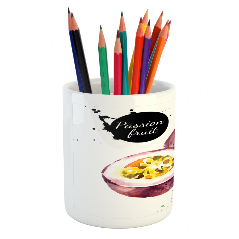 Watercolor Exotic Design Pencil Pen Holder