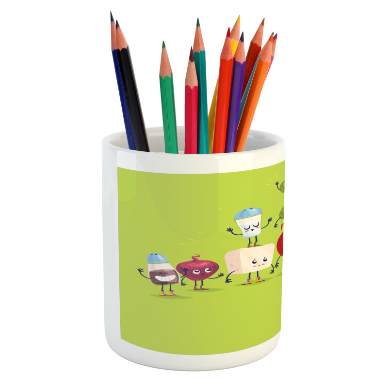 Greek Salad Funny Pencil Pen Holder