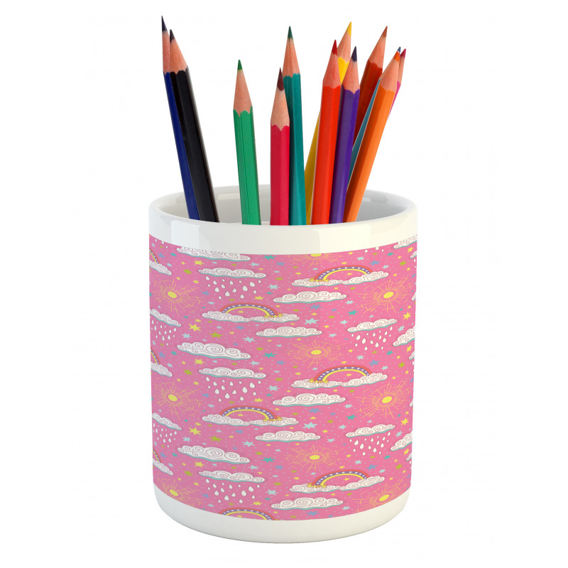 3 Color Rainbow Pencil Pen Holder