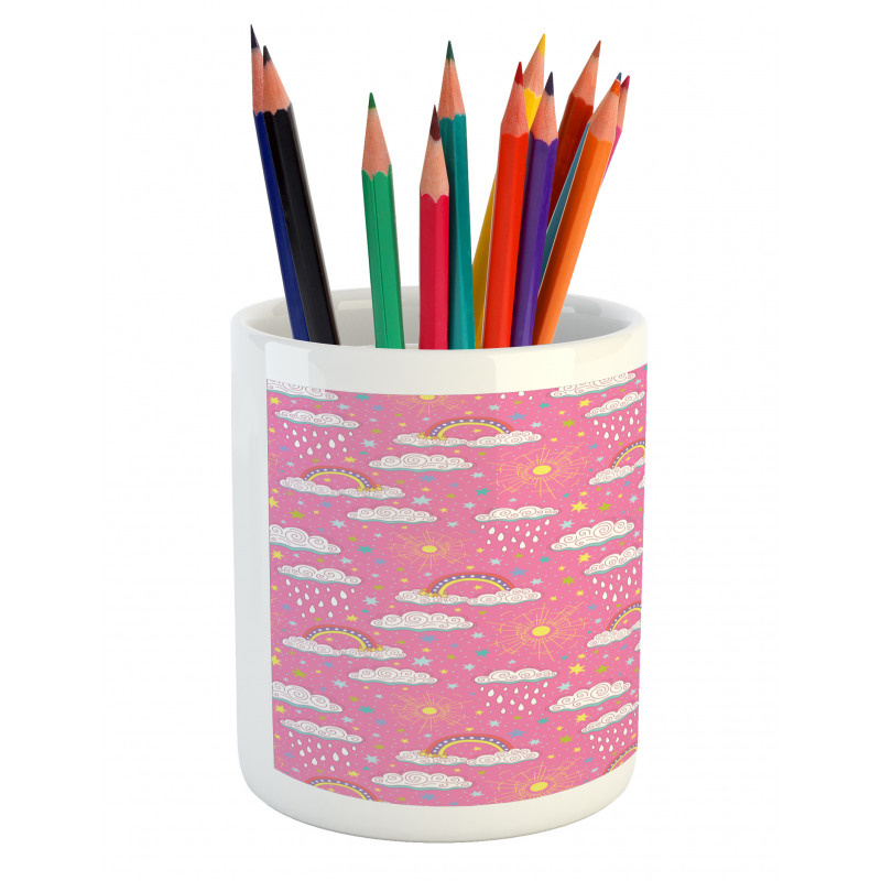 3 Color Rainbow Pencil Pen Holder