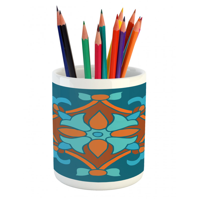 Folkloric Pattern Pencil Pen Holder