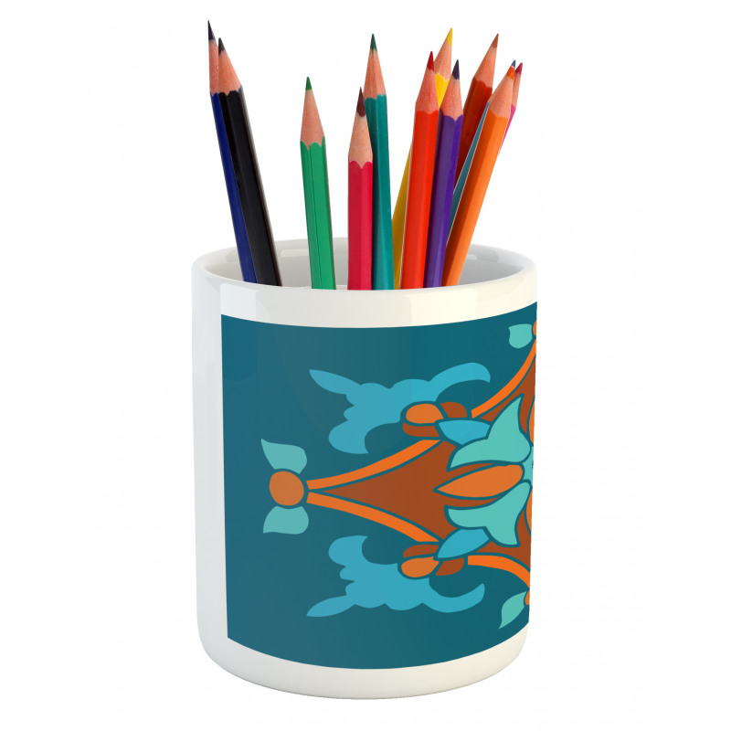 Folkloric Pattern Pencil Pen Holder