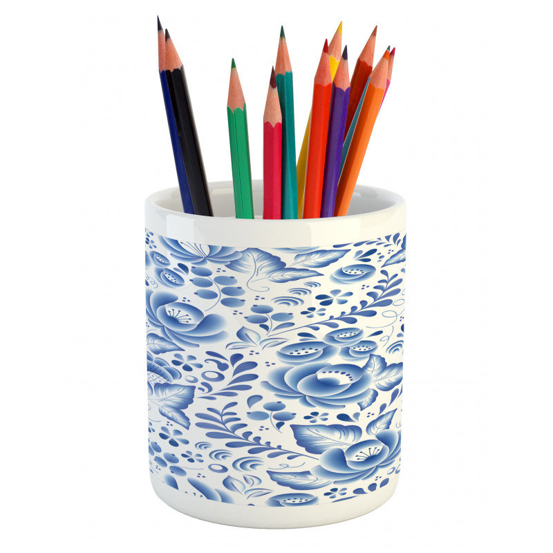 Porcelain Pattern Pencil Pen Holder