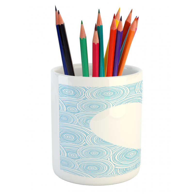 Concentric Circles Pencil Pen Holder