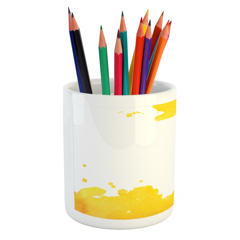 Watercolor Stain Pencil Pen Holder