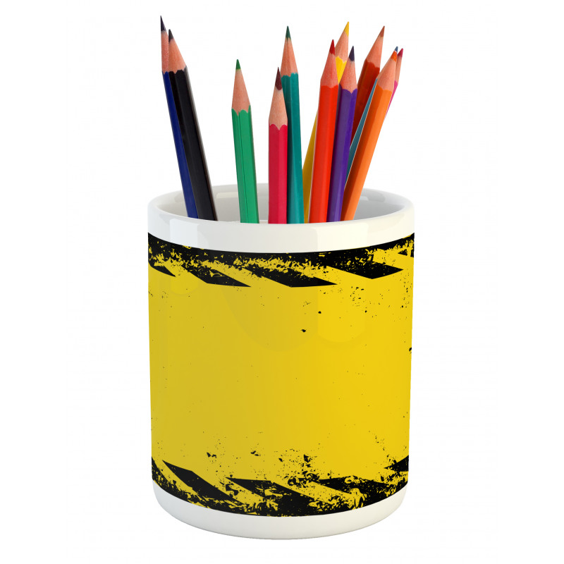 Hazard Caution Pencil Pen Holder