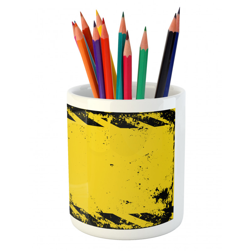 Hazard Caution Pencil Pen Holder