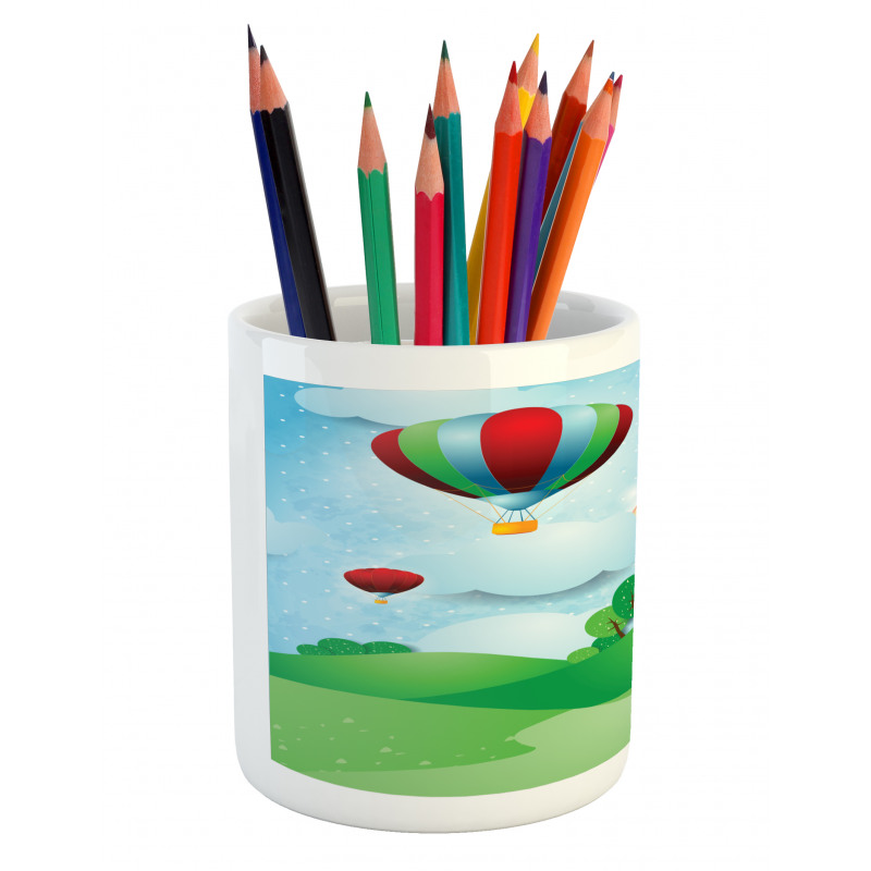 Circular Rainbow Halo Pencil Pen Holder