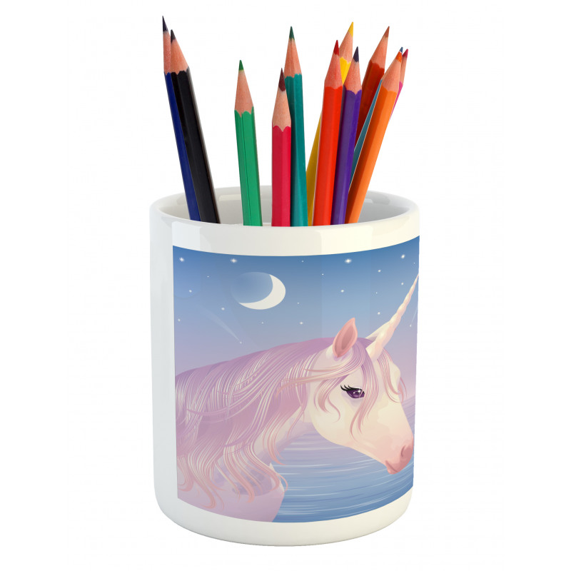 2 Akhal Teke Unicorns Pencil Pen Holder