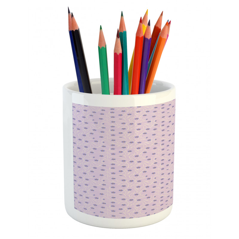 Flowery Spring Twigs Pencil Pen Holder