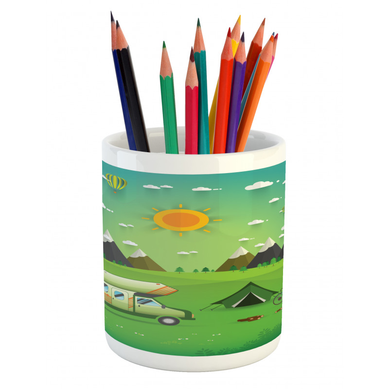 Outdoors Caravan Pencil Pen Holder