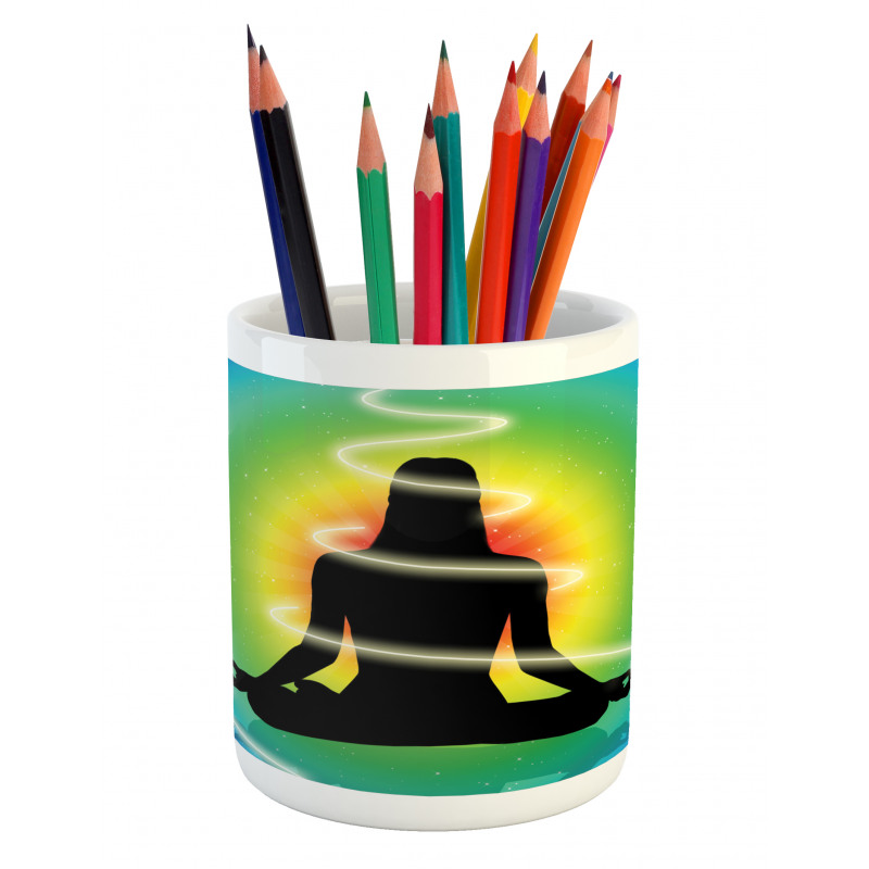 Concentric Rainbow Color Pencil Pen Holder