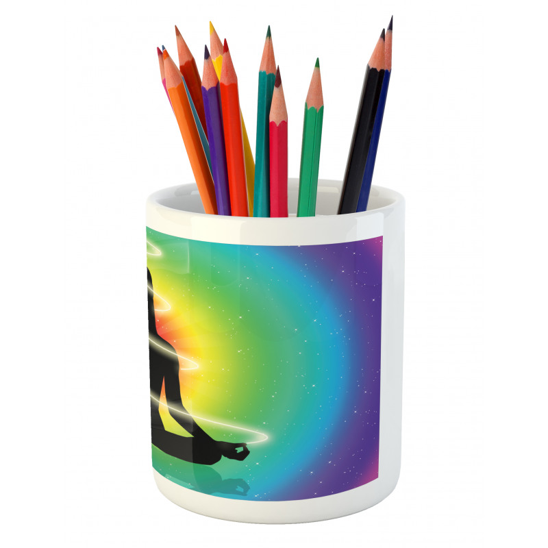 Concentric Rainbow Color Pencil Pen Holder