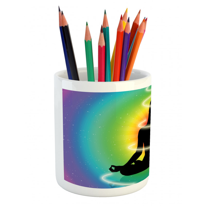 Concentric Rainbow Color Pencil Pen Holder