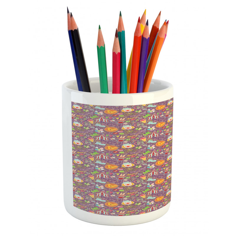 Tent Clown Icecream Ring Pencil Pen Holder