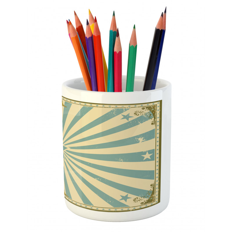 Stars Beams Rays Frame Pencil Pen Holder