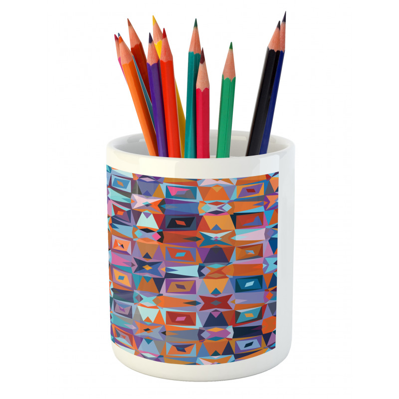 Geometric Tile Pencil Pen Holder