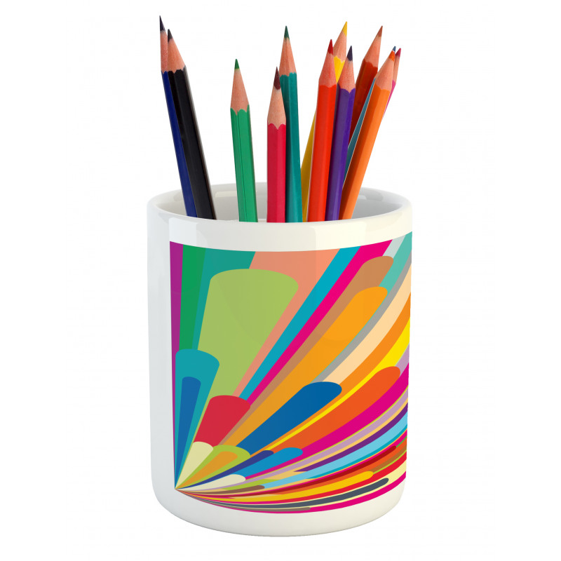 Burst of Lines Pencil Pen Holder