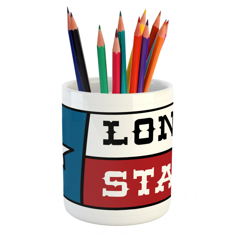 State Flag Design Pencil Pen Holder