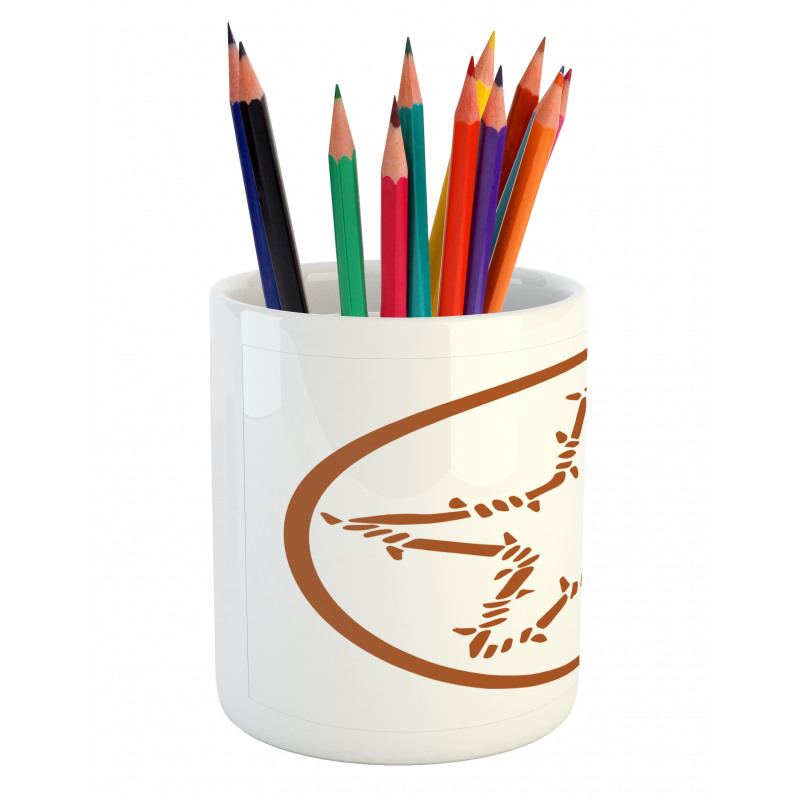 Barbed Wire Star Pencil Pen Holder