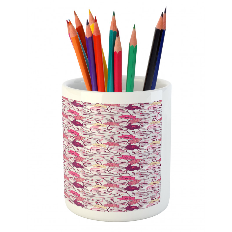 Sakura Tree Blossoms Pencil Pen Holder