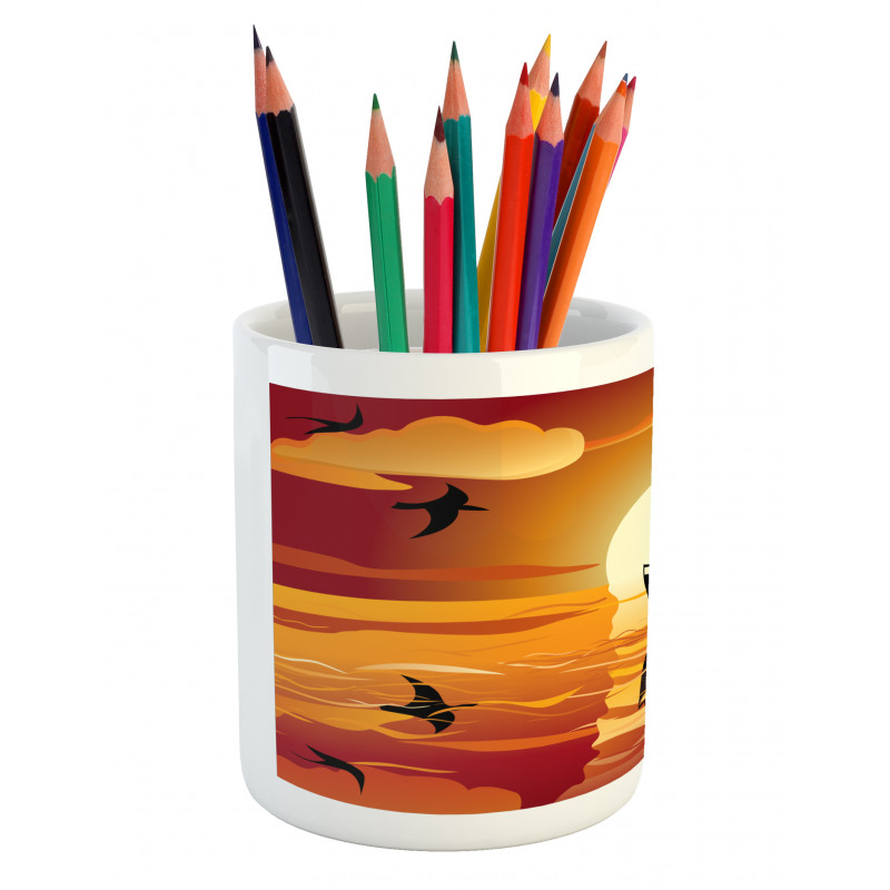 Tranquil Evening Pencil Pen Holder