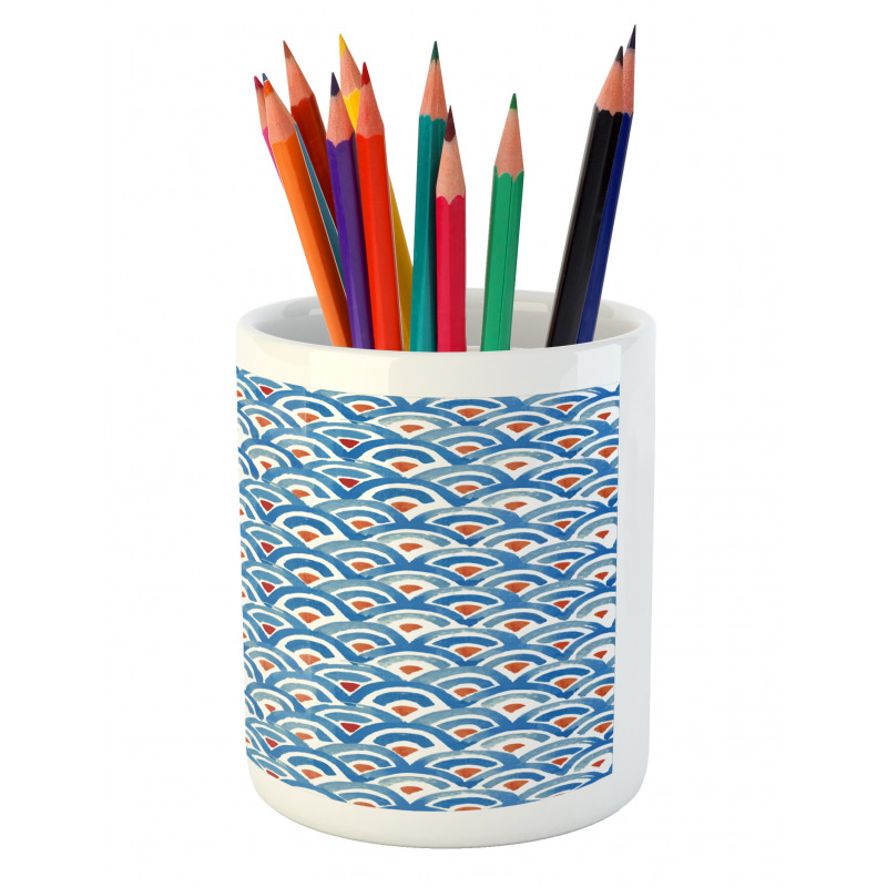 Watercolor Fish Skin Pencil Pen Holder