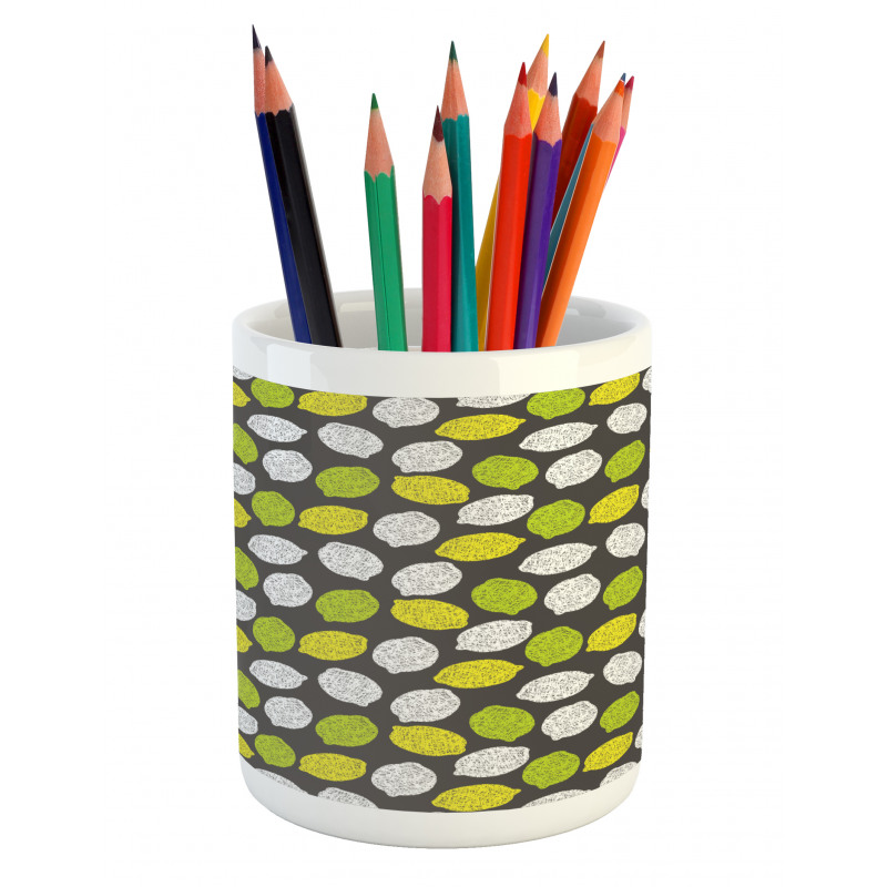 Neatly Scribbled Fruit Pencil Pen Holder