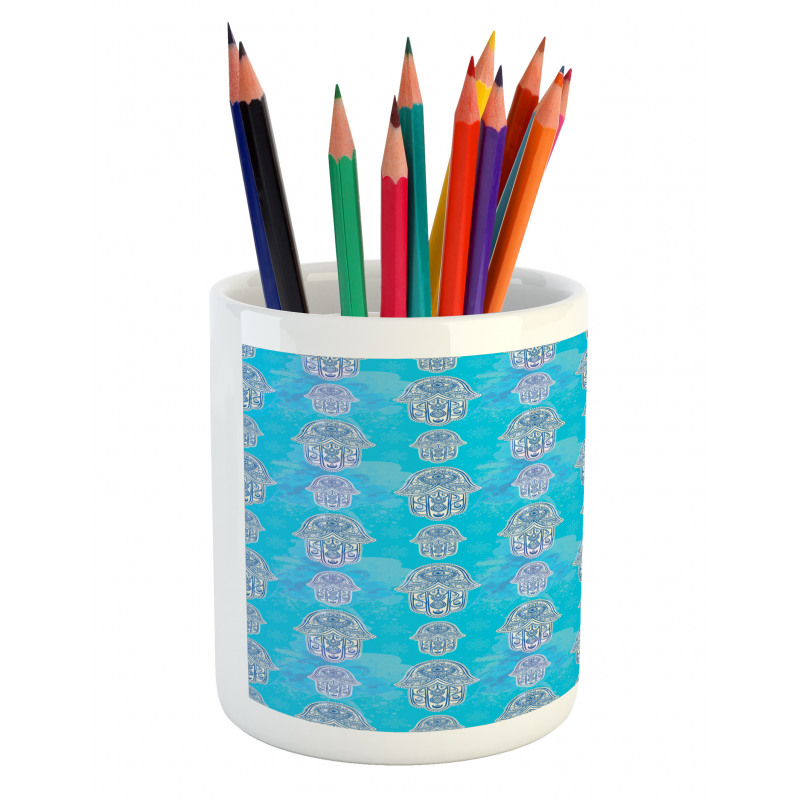 Moroccan Hand and Eye Pencil Pen Holder