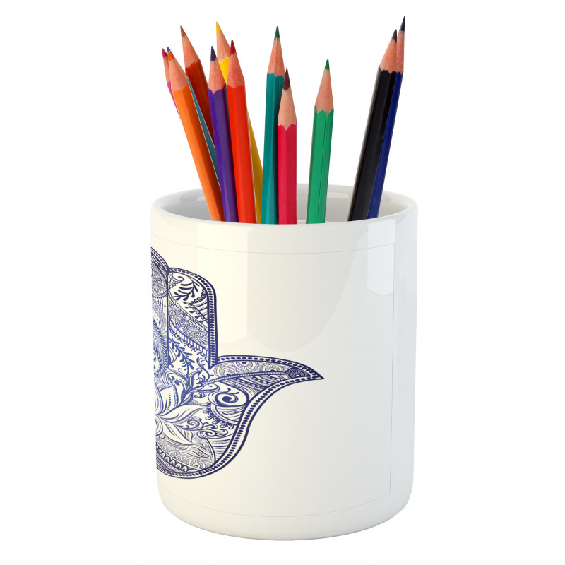 Paisleys Flowers Pencil Pen Holder