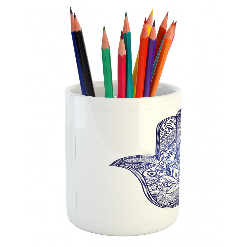 Paisleys Flowers Pencil Pen Holder