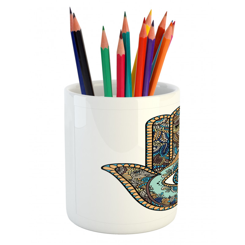 Motif All Seeing Eye Pencil Pen Holder