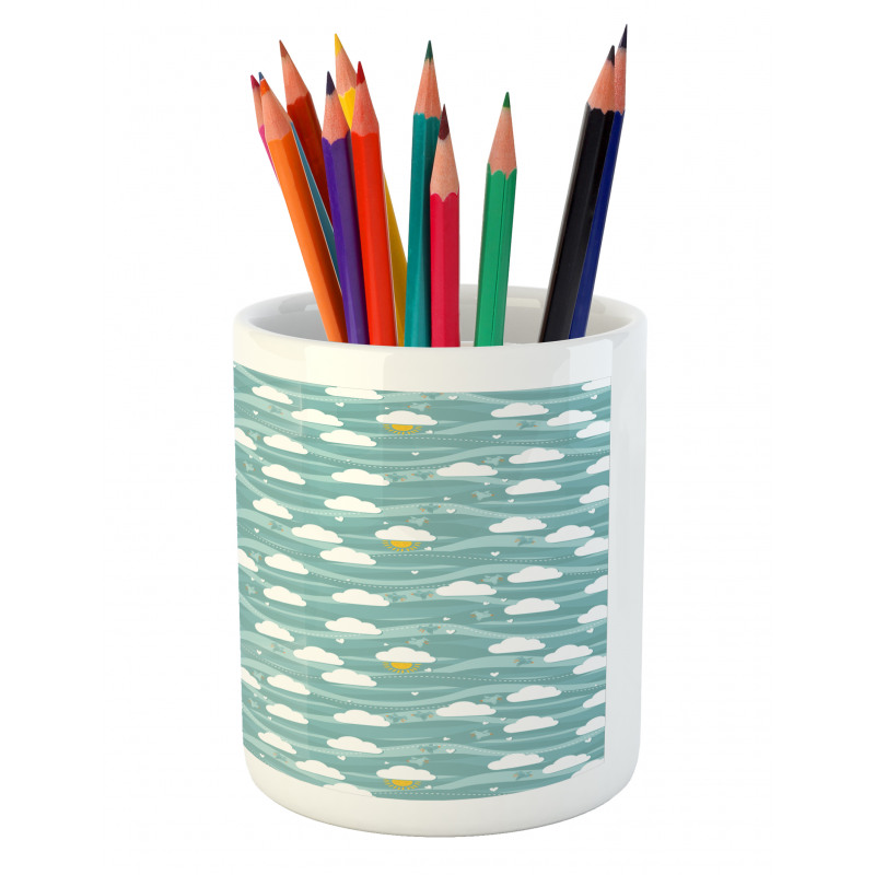 Summer Sky Pencil Pen Holder