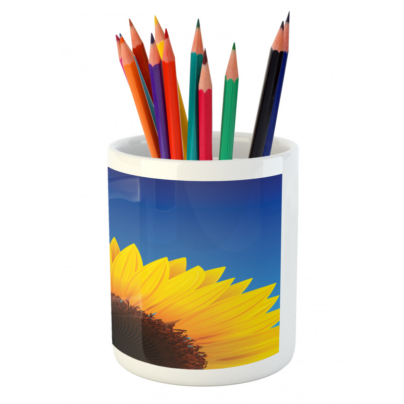 Sunflower Leaf Pencil Pen Holder