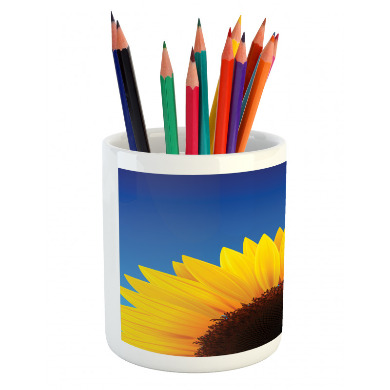 Sunflower Leaf Pencil Pen Holder