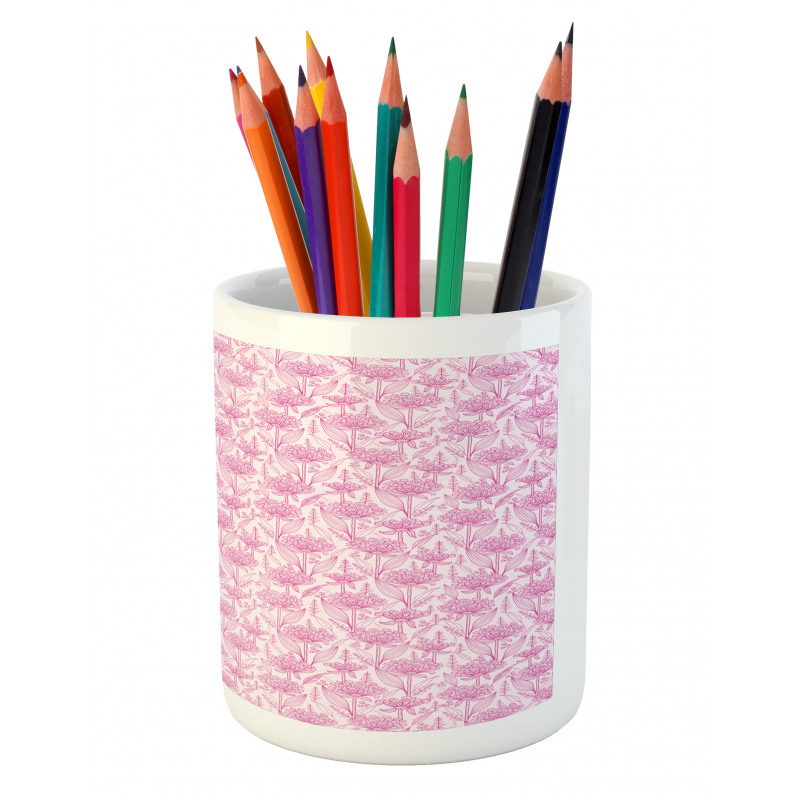 Pastel Spring Bloom Pencil Pen Holder