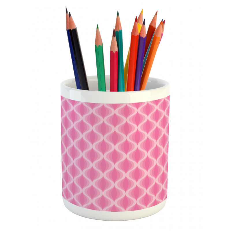 Pastel Ogee Line Pencil Pen Holder