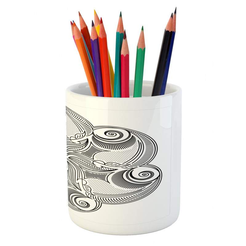 Floral Mandala Pencil Pen Holder