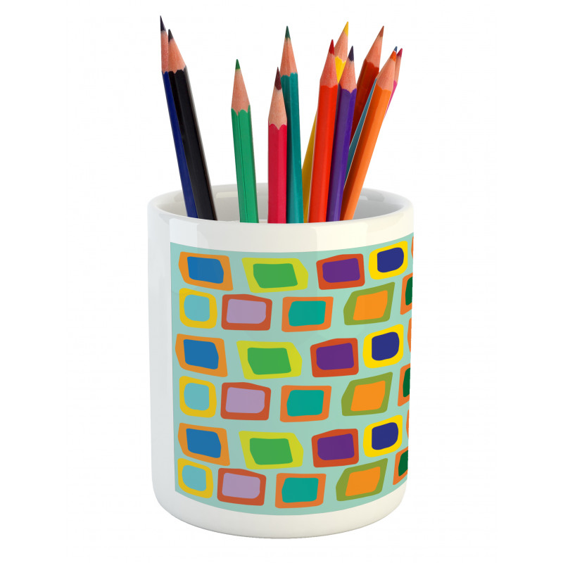 Uneven Rectangles Pencil Pen Holder