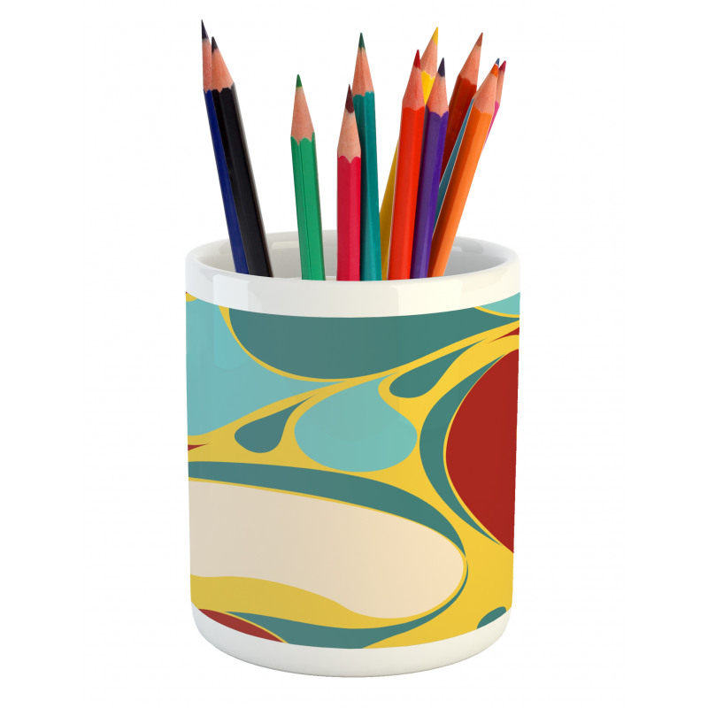 Water Marbling Pencil Pen Holder