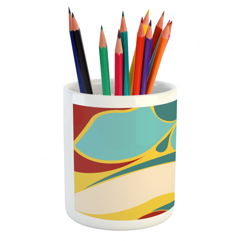 Water Marbling Pencil Pen Holder