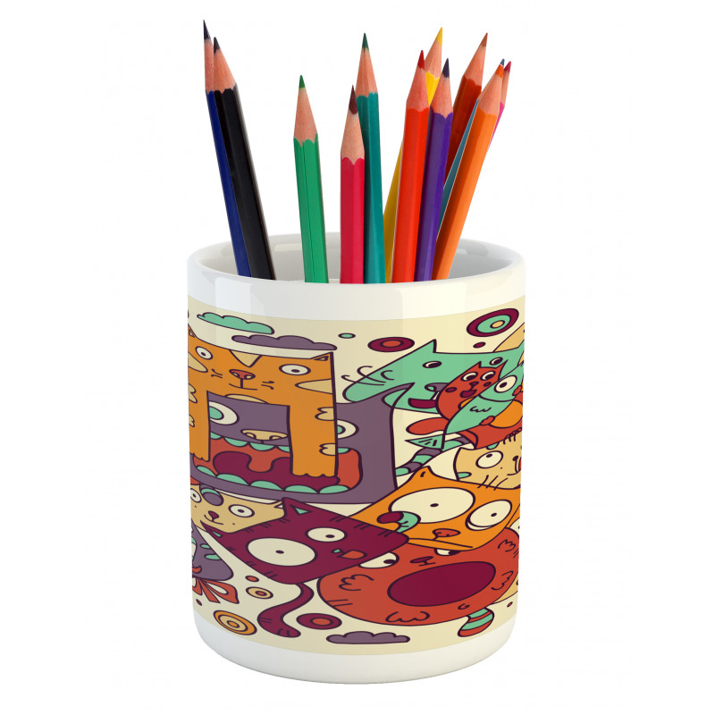 Absurd Doodle Pencil Pen Holder