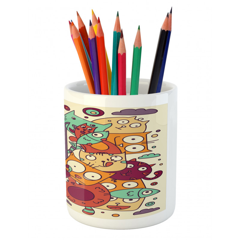 Absurd Doodle Pencil Pen Holder